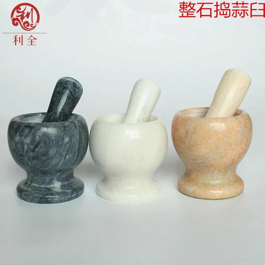 

Natural jade mortar garlic mortar sub Daosuan mashed garlic garlic cylinder optional color
