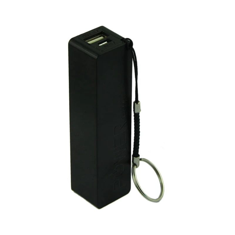 Мини Портативный внешний аккумулятор 18650 Внешнее зарядное устройство Черный Зарядное устройство s с брелком* 1,1