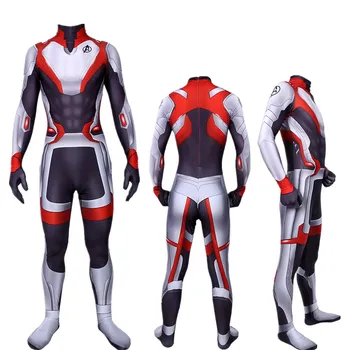 

Avengers Endgame Quantum Realm Cosplay Costume Superhero Captain America Captain Marvel Zentai Bodysuit Suit Jumpsuit Adult Kids