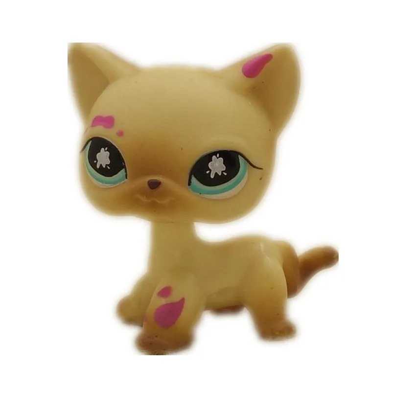 Original 1pc quality cute toys Lovely Pet shop animal Small yellow cat