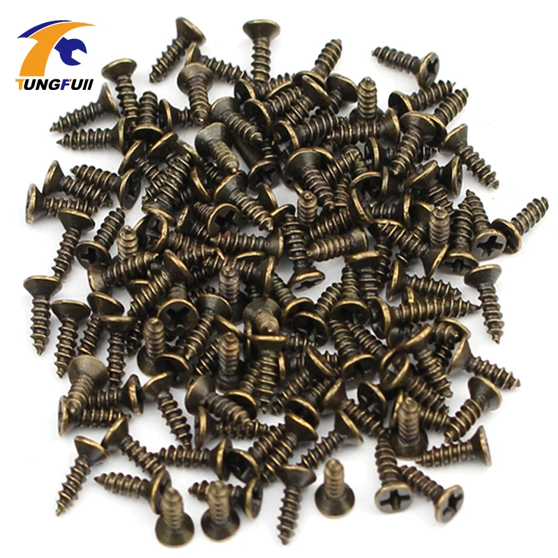 200Pcs/set M2 Phillips Plain Furniture Flat Round Countersunk Head