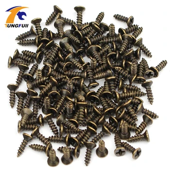

200Pcs/set M2 Phillips Plain Furniture Flat Round Countersunk Head Screws Self-Tapping Screws and Bolts Woodworking Tool M2x 8mm