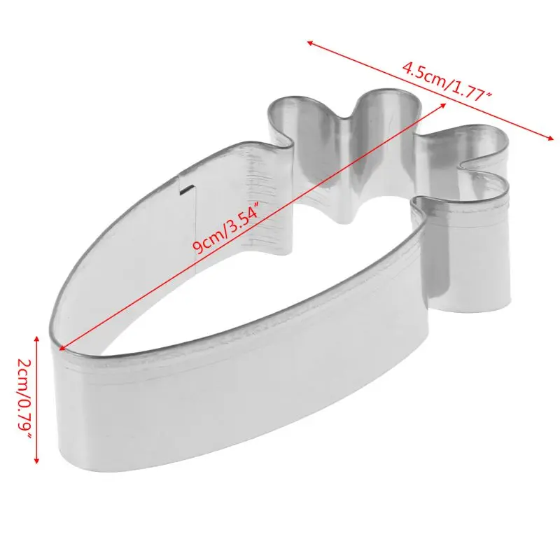Пасхальная Морковь из нержавеющей стали формочка для печенья бисквит кондитерский торт Декор выпечки помадка DIY прессформы Инструменты