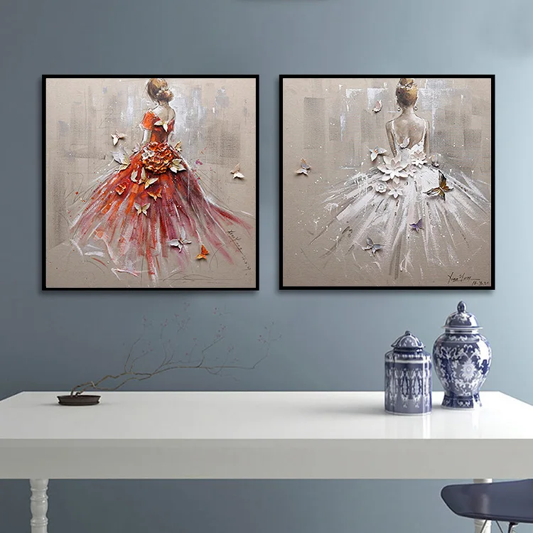 

Full Rectangle Diamond 5D DIY Diamond Painting Ballet Maiden Embroidery Cross Stitch Rhinestone Mosaic Painting Home Decor