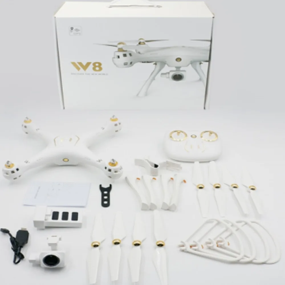 

W8 2.4G Drone with 1080P Camera 4CH Long Distance RC Quadrocopter Built-in GPS Headless Mode Altitude Hold Wifi FPV Drone