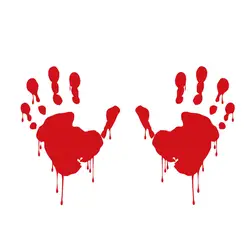 13.1 см x 18 см кровавая зомби руки винил автомобиля Стикеры надписи красный/черный/серебристый c1-5016