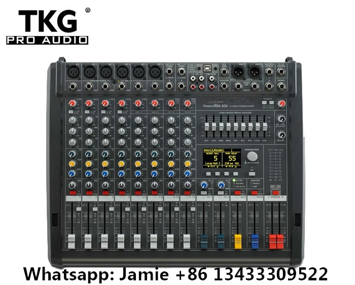 

New PM600-3 Powermate 600-3/ Powermate 600-mk3 Power Mixer with Cover 6 channel professional mixer console