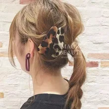 1 шт. заколки для волос для женщин леопардовые заколки для волос для взрослых Модные дикие боковые зажимы ретро темперамент ткань челка клип карта G0402
