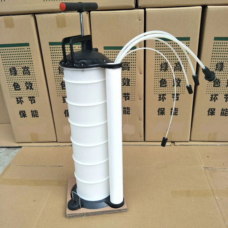 

7L Car Manual Oil Pumping Machine Dirty Oil Collection Bucket Oil Filter Pumping Oil Change Pump Wast Oil Collector Car Repair