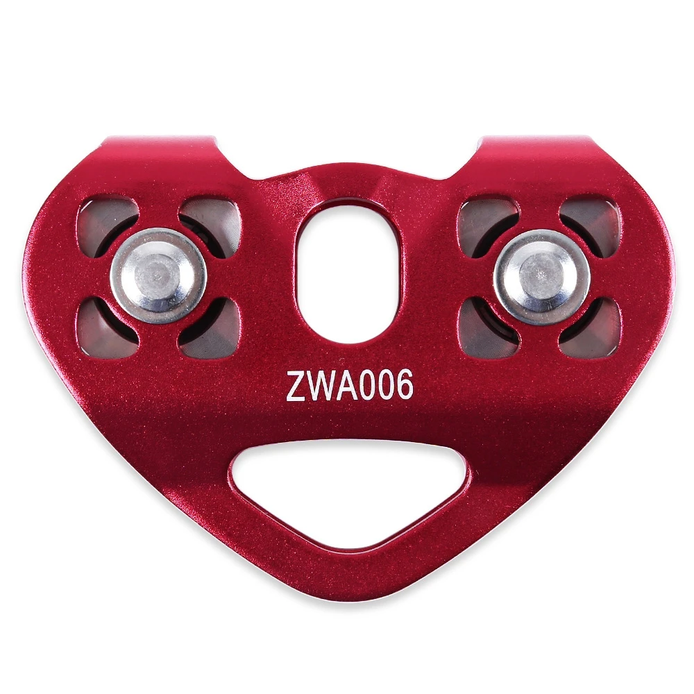 

Outdoor Rock Ice Climbing Rescue Cable Trolley Aluminum Alloy Speed Pulley EDC Tools Zip Line Cable Trolley Lightweight