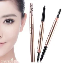 Двойной использовании Водонепроницаемый 5 цветов карандаш для бровей с Кисточки брови Расчёски для волос Eye Liner Макияж косметическое средство