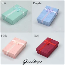 120 шт 8x5x2,5 см Бумага комплект ювелирных изделий кулон с секретом упаковочный чехол Цепочки и ожерелья держатель Органайзер для сережек коробка для колец