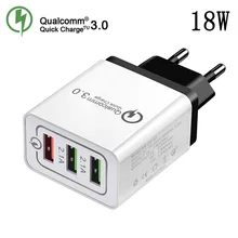18 Вт USB зарядное устройство quick charge 3,0 для iPhone X 8 7 iPad быстрое настенное зарядное устройство для samsung A90 A80 A70 A50 S10 S9 Xiaomi Mi 9 8 huawei