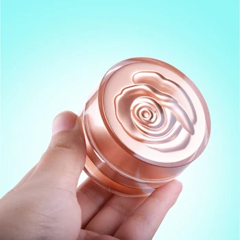 

10pcs 15ml Rosered Cap Antique Brass Color Cosmetic Empty Jars AS Material Makeup Pots Packaging Tool Face Cream Tin Container