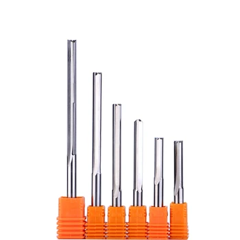 

1pc 5mm 6mm 8mm 10mm SHK Two Flutes Straight Slot Carving Tools Double Flutes CNC Router Bits End Mill Milling Engraving Cutters