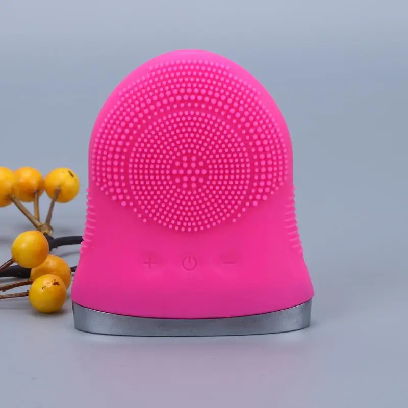 

Ultrasonic Electric Facial Cleaning Brush Vibration Mini Face Cleaner Silicone Pore Blackhead Remover Skin Care Deep Cleaning
