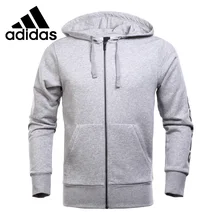 Новое поступление Adidas ESS LIN FZ FT Для мужчин зимнее пальто с капюшоном спортивная одежда