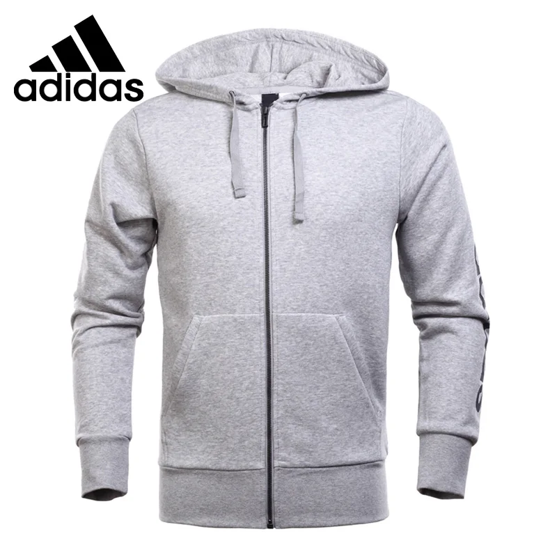 Original New Arrival 2018 Adidas ESS LIN FZ FT Men's jacket Hooded Sportswear Original New Arrival 2018 Adidas ESS LIN FZ FT Men's jacket Hooded Sportswear