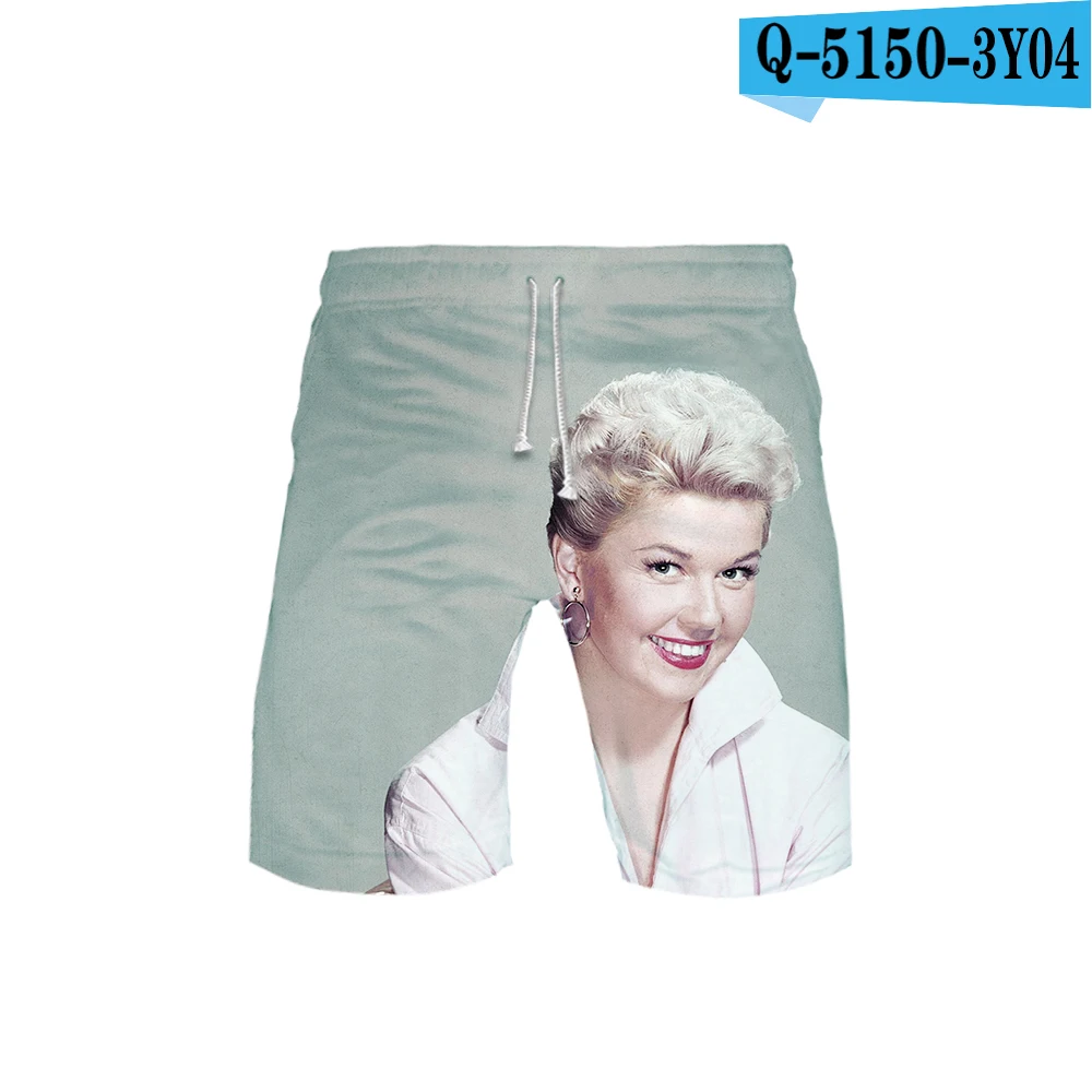 Женские 3D Doris Day templar 3 DBoard шорты летние новые быстросохнущие пляжные шорты мужские хип-хоп Короткие штаны пляжная одежда - Цвет: C