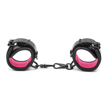 Sexy Adjustable Leather Handcuffs For Sex Toys For Woman Couples Hang Buckle Link Bdsm Bondage Restraints Exotic Accessories 3