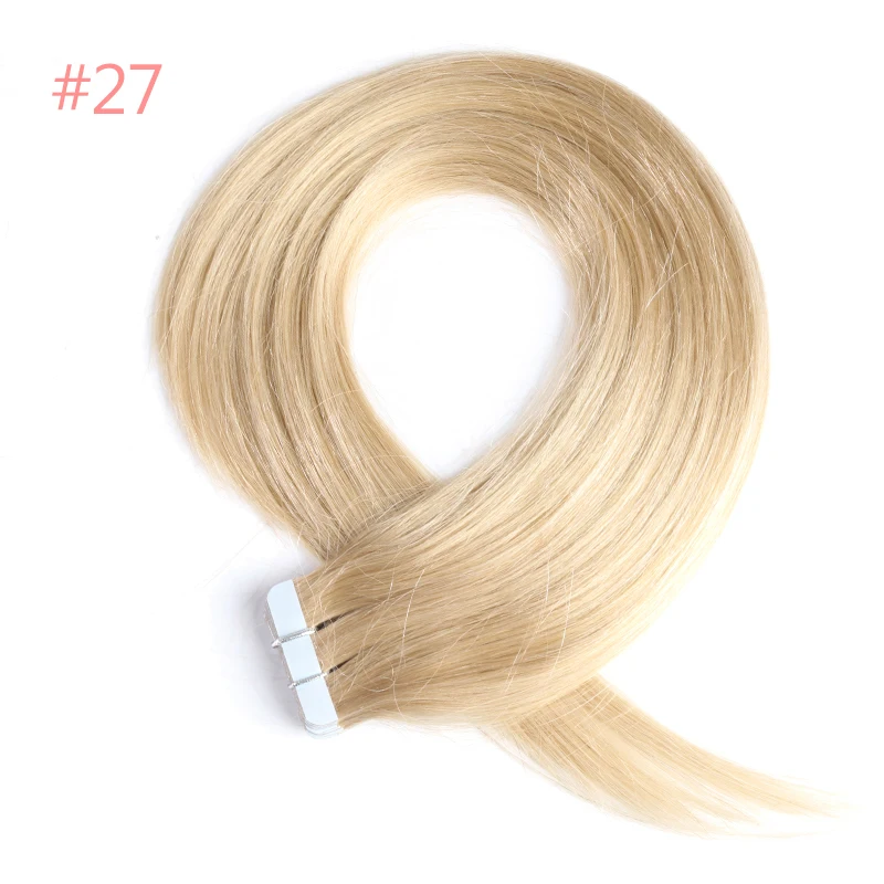 Addbeauty волос 1" 20" 2" Remy Пряди человеческих волос для наращивания 2,5 г/подставка 20 шт./упак. Цвет# 1b#613#27#4 пряди волос на ленте, волосы на Клейкой Ленте имитирующей кожу 50 г