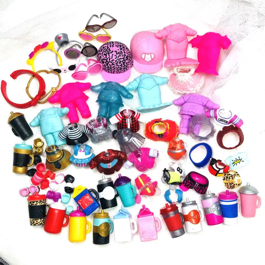 

New arrival Random send 1set original lol doll 1 dress+1 milk bottle+1bag Clothing doll accessories