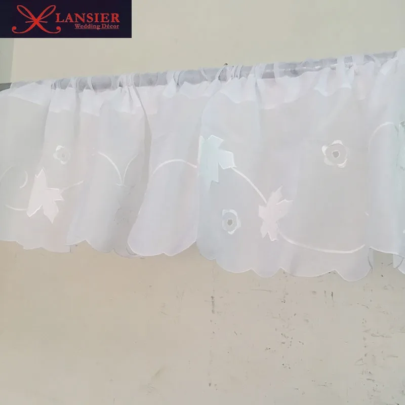 white kitchen curtain