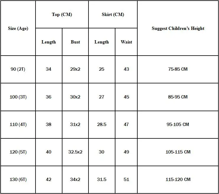 aliexpress size chart