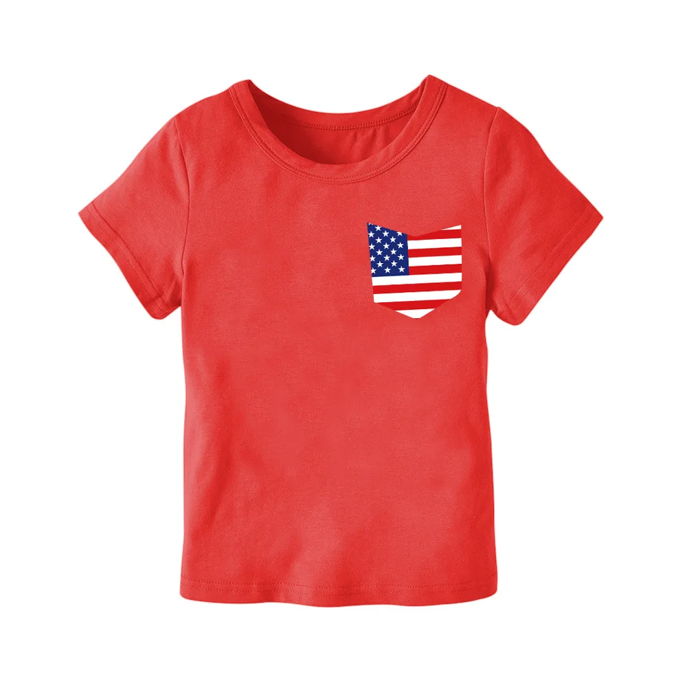 2018 Fashion Red Shirt Summer Top Baby Boy Tee Shirts Kids T Shirt Kids ...