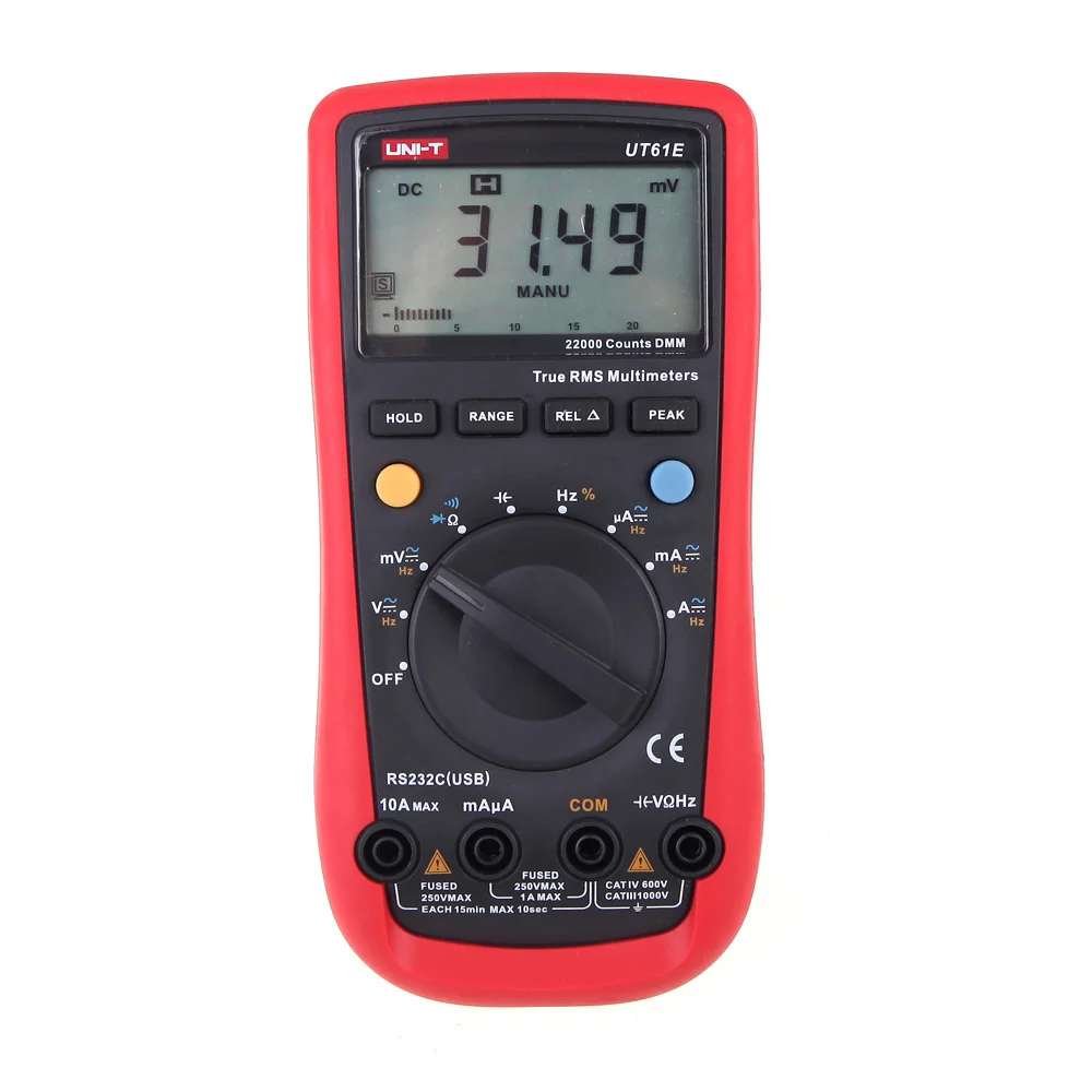 

Modern LCD Display Digital Multimeters Electrical Handheld Tester Multimetro Ammeter Multitester UNI-T UT61E