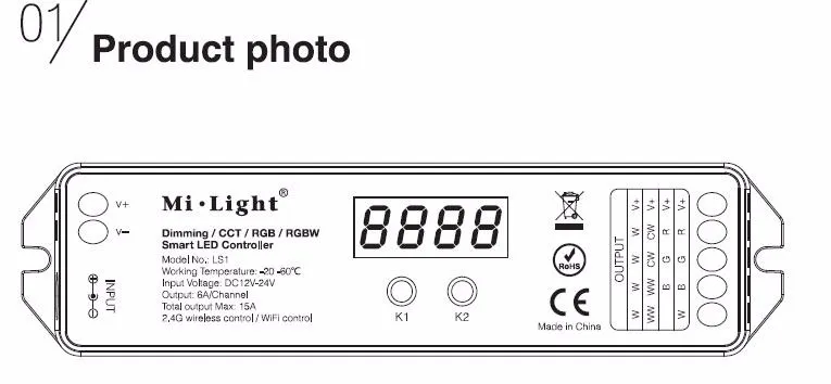 Mi. свет LS1 DC12V 24 В 15A один цвет тусклый Mi нг дурального белый cct RGB и RGBW DIM/CCT /RGB/RGBW 4 в 1 контроллер smart led