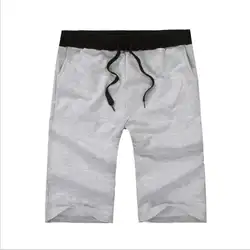 Летом чистый цвет пустой хлопок спортивные повседневные штаны Штаны Шорты Пять точка брюки гвардейские брюки мужской одежды молодежи