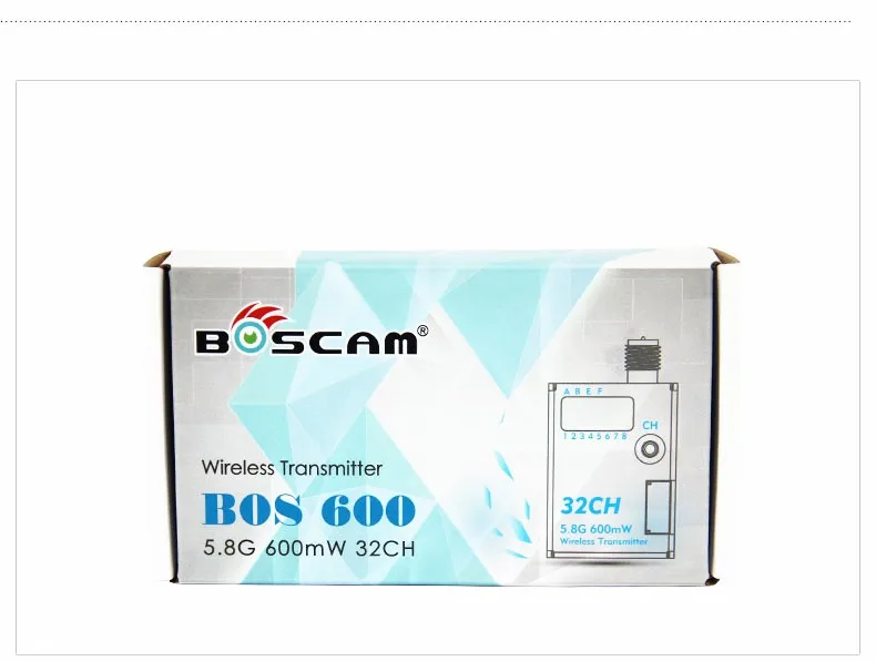 F17949 BOSCAM BOS600 5.8G 600mw 32CH Wireless Transmitter With M2 Fixed Socket For RC DJI Phantom 1 2 3 Gopro Camera HD19 Plus