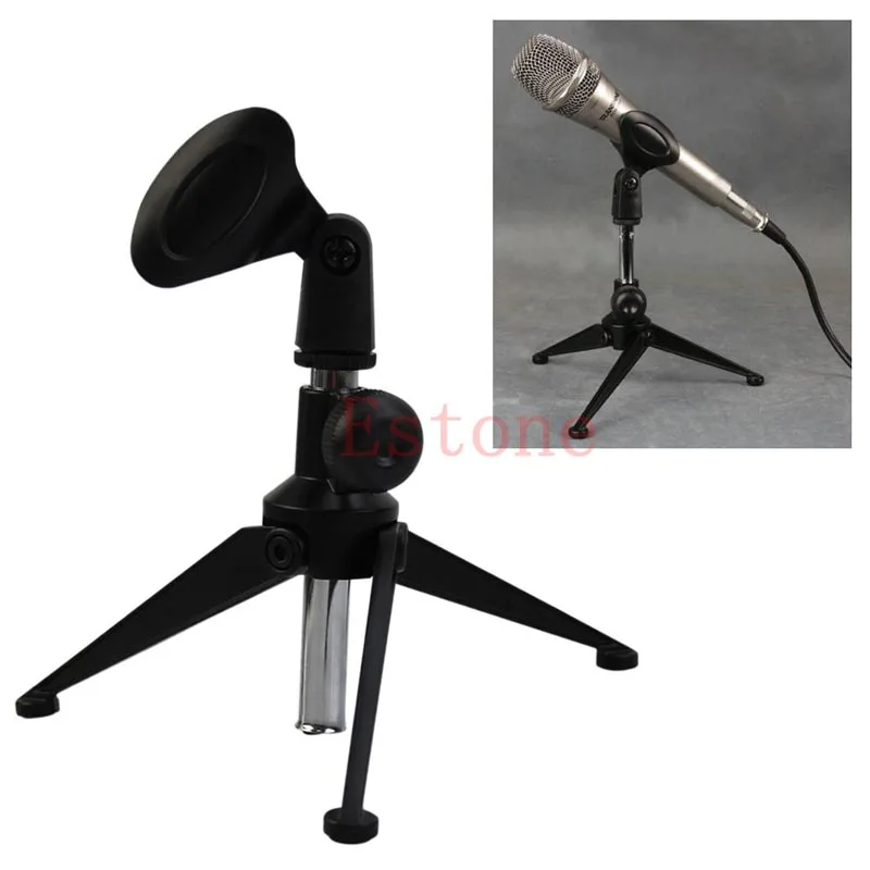 1 PC New Adjustable Metal Desktop Table Mic Microphone Clamp Clip Holder Stand Tripod | Электроника