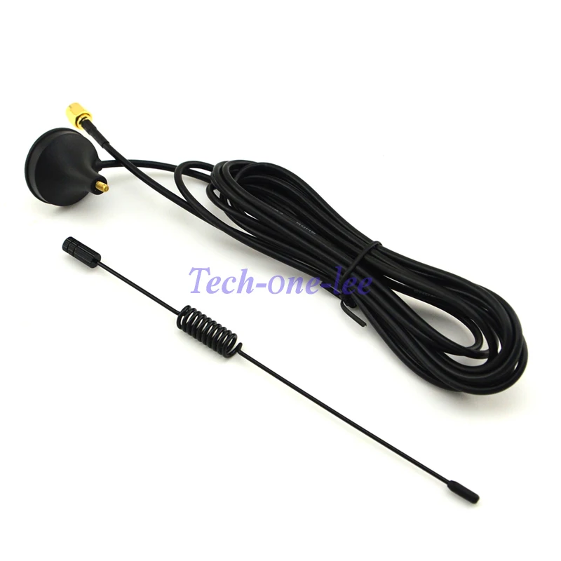 1 piece 3DBi Gains ADS B 1090Mhz SMA Male Plug Connector Aerial Magnetic Base RG174 3M 3