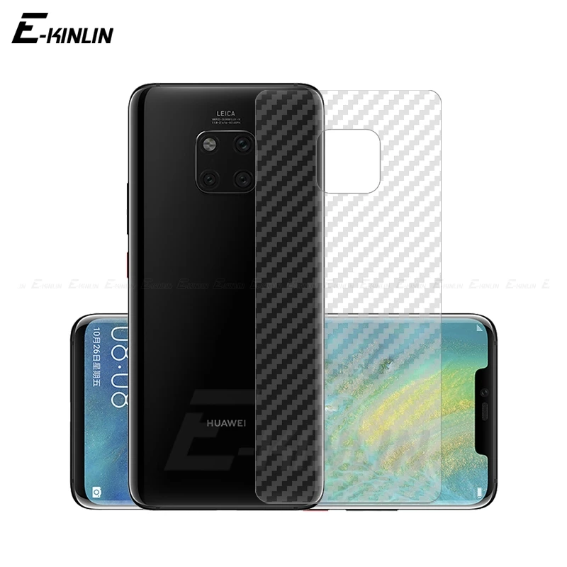 Защитная пленка на заднюю панель для huawei mate 30 RS 20 20X X 5G 10 9 Lite Pro из углеродного волокна, защитная пленка, не стекло