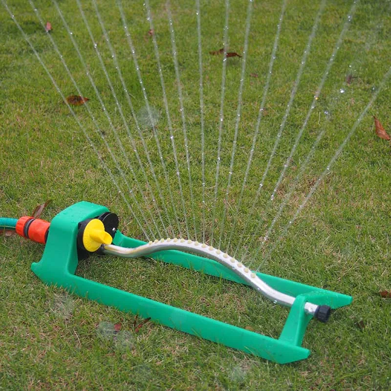 15/18 Holes Lawn Sprinkler Swivel Watering Water Pipe Hose Flow