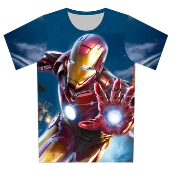 

2020 Summer Kids 3D T-shirt Children Iron Man Super Man Superhero Avengers 4 Printed T shirt Boys Girls Clothes Camiseta Tshirts