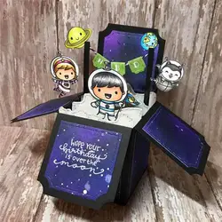 GJCrafts основные открытка-коробка штампы металла резка для Скрапбукинг 2019 Новый резка штампы альбом «сделай сам» карты решений Декор Бумага