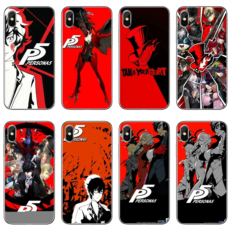 

anime game Persona 5 For Samsung Galaxy Note 9 8 5 S10 S9 S8 S7 S6 edge Plus Lite S5 S4 S3 mini Soft mobile phone cover case