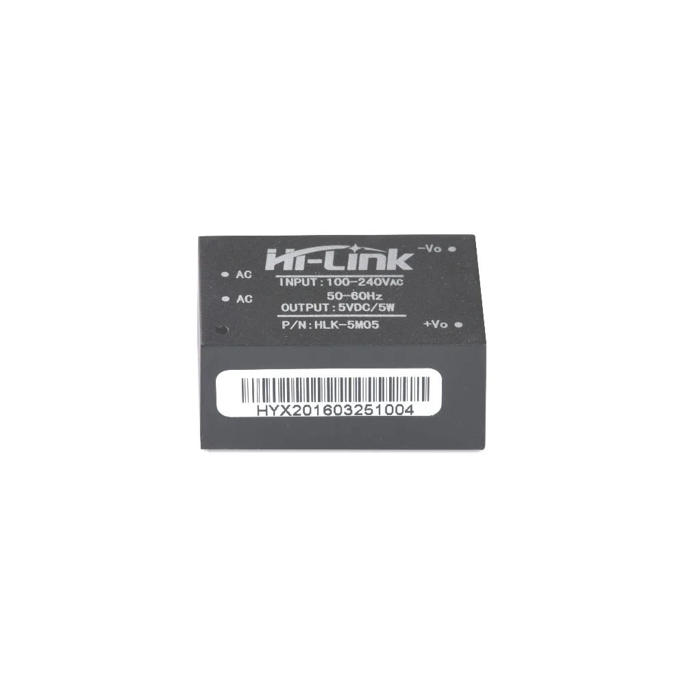

2 pcs free shipping HLK-5M05 220V 5V 5V AC DC isolated power module supply