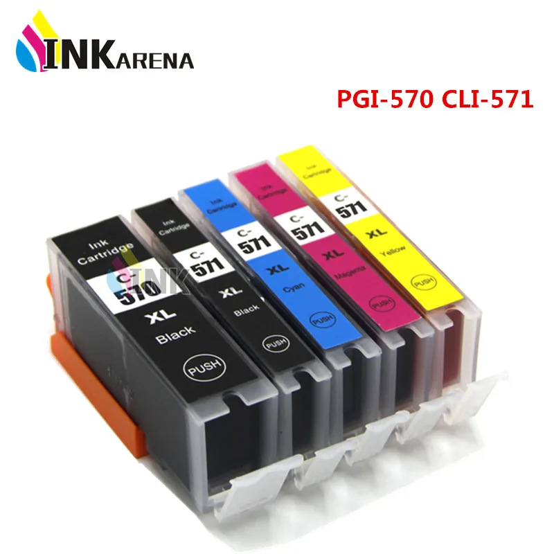

PGI570 CLI571 For Canon PGI-570 CLI-571 XL Ink Cartridge Pixma MG5750 MG5751 MG5752 MG5753 MG6850 MG7750 MG6853 MG7753 Printer