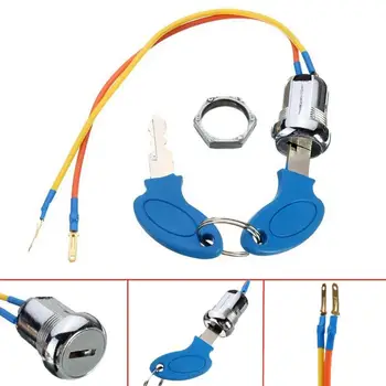

Ignition Key Switch Lock With Reliable Locking Mechanism 2-wire Electric Scooter Ignition Key Switch Lock Electric 2 Wires 2 Key
