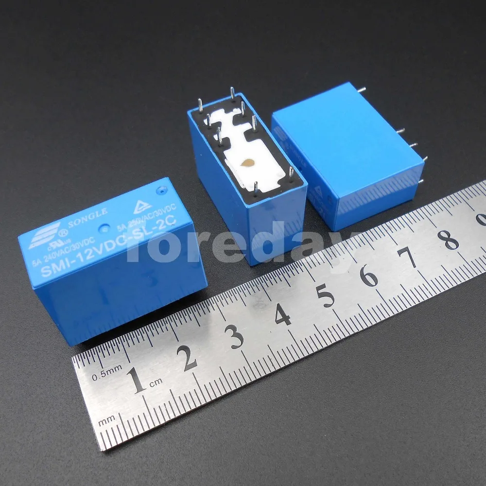 400 шт. SONGLE силовое реле SRS PCB 8 контактов 5A 10A 5 в 12 В 24 SMI 05VDC SL 2C 12VDC шт./лот * 24VDC 2C|Реле| |