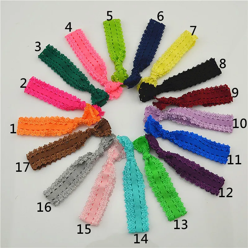 Lace tie knot with lace head rope children knot rubber band hair rope