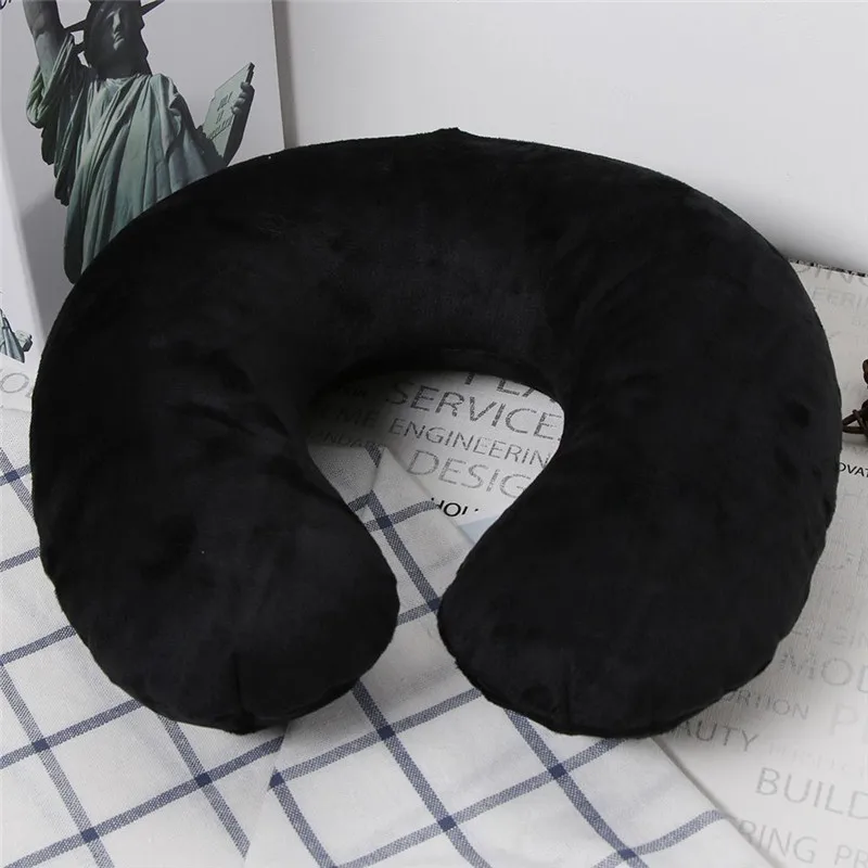 U образная комфортная надувная подушка для шеи 1 шт.|neck pillow cushion|neck pillowu shape |