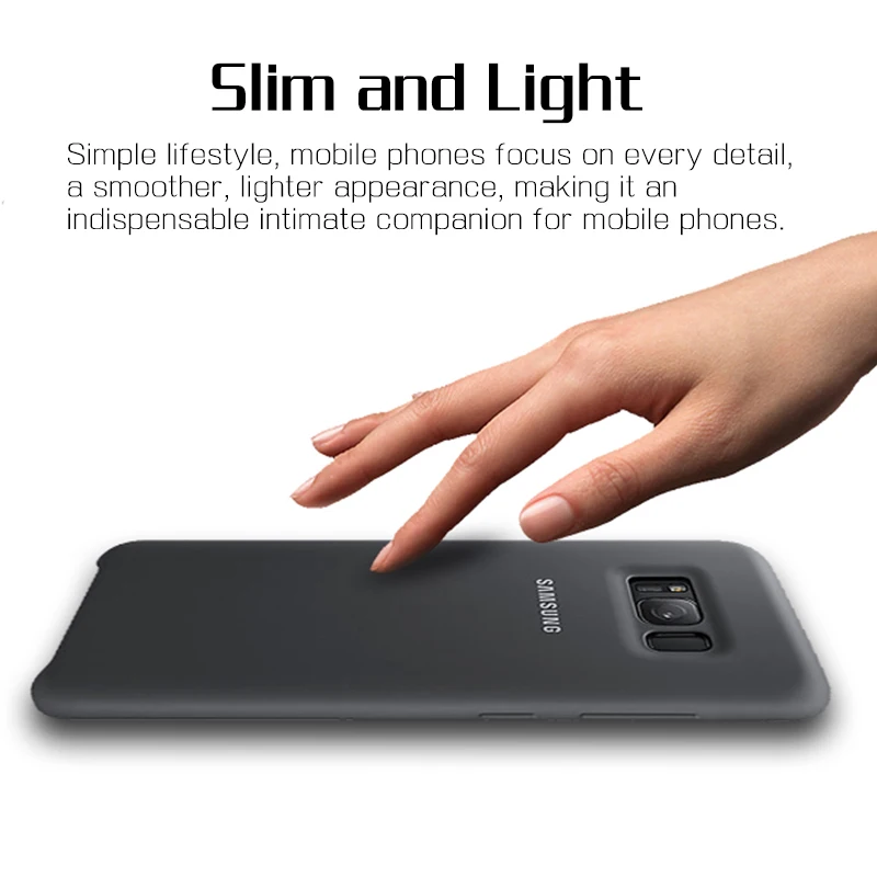 Samsung S8 Case Original Official Silicone Soft Back Cover Samsung Galaxy S8 S9 S10 Plus S10e Note 8 9 Case Protection Cover