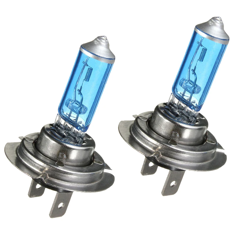 

2016 New 2 x H7 12V 55W Xenon White 6300k Halogen Blue Car Head Light Lamp Globes / Bulbs
