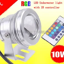 1000LM водонепроницаемая лампа IP67 RGB Led подводный свет 12 в 10 Вт Холодный теплый белый или 16 изменение цвета