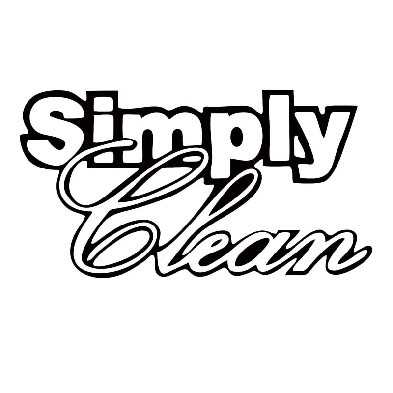 Car Sticker Simply Clean Funny Car Window Bumper Novelty Car Styling Vinyl Decal Graphics Jdmin